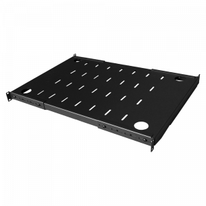4-post shelf for LANMASTER DC cabinets, 1070 mm deep, 280 kg acceptable load